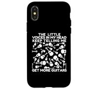 Little Voices in My Head Keep Telling Me to Get More Guitars Case for iPhone X/XS