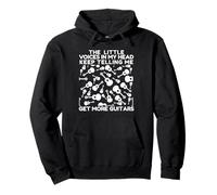 Little Voices in My Head Keep Telling Me to Get More Guitars Pullover Hoodie