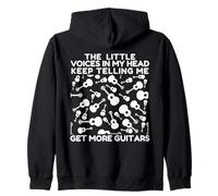 Little Voices in My Head Keep Telling Me to Get More Guitars Zip Hoodie