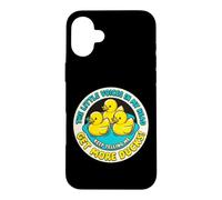 Little Voices Keep Telling Me Get More Ducks Graphic Case for iPhone 16 Plus