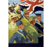 Little War WWII UK British Commonwealth Advert Large Wall Art Poster Print Thick Paper 18X24 Inch