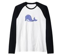 Little Whale Raglan Baseball Tee