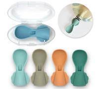 Little Whispers Baby Food Pouch Spoon Attachments - Stage 1, Small - 5 Pack (Ripple)