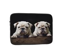 Little White Bulldog Laptop Case 10 inch, TSA Laptop Sleeve Shockproof Protective Notebook Case Water Resistant Computer Carrying Cover Briefcase Handbags Men Women Computer Bag