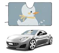 Little White Duck Car Windshield Sun Shade Keep Car Interior Cool 51"x28" Folding Front Window Sun Shade, Heat Shield for SUV, Truck, Blocks UV