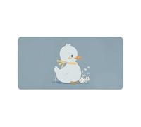 Little White Duck Desk Pad Protector Large Waterproof Desk Mat Blotter Non-Slip Rubber Base Multifunctional Mouse Keyboard Gaming Pad Big Computer Mat for Home Office