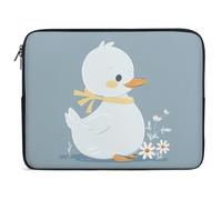 Little White Duck Laptop Sleeve Case 15inch Shockproof Slim Computer Bag 10-17 Inch Traveling Carrying Laptop Briefcase for Women Men Waterproof Compatible with MacBook Air, Hp, Dell, Lenovo