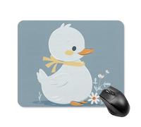 Little White Duck Square Mouse Pad Portable Computer Mousepad with Non-Slip Rubber Base 20 * 25cm Ultra-Thin Gaming Mouse Mat for Computer Laptop Office Desk Accessories