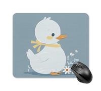 Little White Duck Square Mouse Pad Portable Computer Mousepad with Non-Slip Rubber Base 25 * 30cm Ultra-Thin Gaming Mouse Mat for Computer Laptop Office Desk Accessories