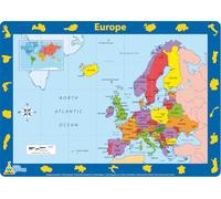 Little Wigwam Europe Map Placemat Multicolor