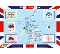Little Wigwam United Kingdom UK Map Placemat Multicolour