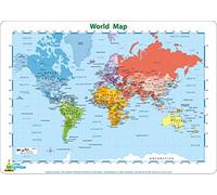 Little Wigwam World Map Placemat Multicolour