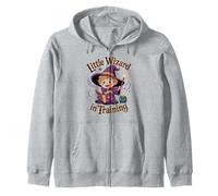 Little Wizard in Training Magic Fantasy Zip Hoodie