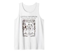 Little Women Vintage Book Cover Meg Jo Beth and Amy Tank Top