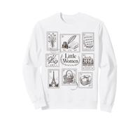 Little Women Vintage Postage Stamps Meg Jo Beth Amy Sweatshirt