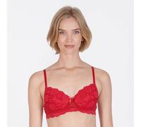 Little Women Women's 'Cherry You' Non-Wired Medium Removable Padding Bra in Red | Size: 36AA Little Women Red 36AA