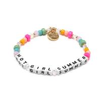 Little Words Project Hot Girl Summer Bracelet, The Original Word Bracelet, Made with Colorful Beads and Plated Brass Hardware, Handcrafted Design & Positive Message, Size XS