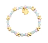 Little Words Project Mickey Mouse Stacker Bracelet, One Size Fits Most | The Original Word Bracelet, Made with Colorful Beads and Gold-Plated Brass Hardware, Handcrafted Design & Positive Message