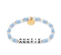 Little Words Project Mother's Day Gifts, The Original Word Bracelet, Made with Colorful Beads and Plated Brass Hardware, Handcrafted Design & Positive Message, S/M, Brass, no gemstone