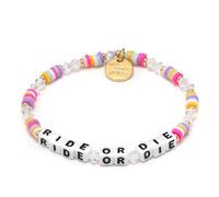 Little Words Project Mother's Day Gifts, The Original Word Bracelet, Made with Colorful Beads and Plated Brass Hardware, Handcrafted Design & Positive Message, S/M, Brass, no gemstone