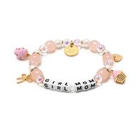 Little Words Project Mother's Day Gifts, The Original Word Bracelet, Made with Colorful Beads and Plated Brass Hardware, Handcrafted Design & Positive Message, L/XL, Brass, no gemstone