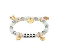Little Words Project Mother's Day Gifts, The Original Word Bracelet, Made with Colorful Beads and Plated Brass Hardware, Handcrafted Design & Positive Message, L/XL, Brass, no gemstone