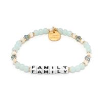 Little Words Project Mother's Day Gifts, The Original Word Bracelet, Made with Colorful Beads and Plated Brass Hardware, Handcrafted Design & Positive Message, S/M, Brass, no gemstone