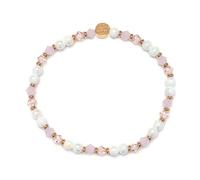 Little Words Project Pink Chalk Bracelet, The Original Word Bracelet, Made with Colorful Beads and Plated Brass Hardware, Handcrafted Design & Positive Message, Size L/XL