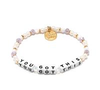 Little Words Project You Got This Bracelet, The Original Word Bracelet, Made with Colorful Beads and Plated Brass Hardware, Handcrafted Design & Positive Message, Size LXL