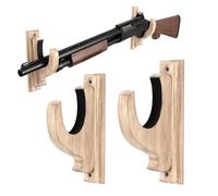 Little World 2PCS Gun Rack Wall Mount - Vertical Gun Rack Wall Mount, Gun Hooks Hanger for Universal Display for Rifles, Shotguns, Bows & Sword