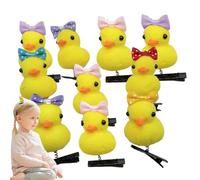 Little Yellow Duck Hairpin, Cartoon Duck Animal Headwear, Soft Yellow Duck Hair Pins, Fun Animal Hair Clips for Kids Women, Easter Headdress