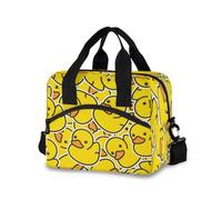 Little Yellow Duck Lunch Bag for Kids Insulated Cooler Lunch Box Large Capacity Lunch Organizer for Boys Girls