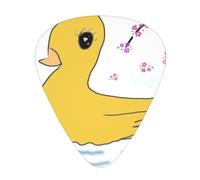 little yellow duck Printed guitar picks - three thicknesses: thin, medium and thick, suitable for electric guitar, bass and ukulele.