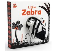 Little Zebra (Happy Fox Books) High-Contrast Art in Black, White, & Red Designed Specifically for Babies; Soft Plush Zebra Puppet, Die-Cut Elements, ... Books): Book and Attached Finger Puppet