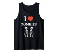 Little Zombie Dead Halloween i Love Zombies Tank Top