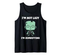 Little Zombies Dead Halloween not Lazy I'm a Zombie Tank Top