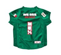 Littlearth Big Pet Stretch Jersey - Officially Licensed FIFA World Cup 2026, Team: Mexico, Size: Big (Back:24"-38";Chest Girth:32"-38";Neck:18";Wt:60-200lbs)
