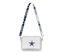 Littlearth Dallas Cowboys NFL Clear Fanny Fan Purse with 3D Logo