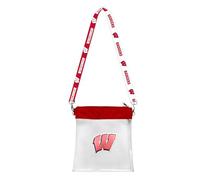 Littlearth Kansas Jayhawks NCAA Clear Satchelette with 3D Logo