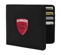 Littlearth NCAA Arkansas Razorbacks Shield Wallet in Black Color