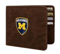 Littlearth NCAA Michigan Wolverines Shield Wallet in Brown Color