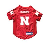 Littlearth NCAA Nebraska Cornhuskers Stretch Pet Jersey, Team Color, Medium