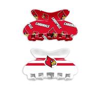 Littlearth NCAA Team Hair Claw Set Louisville Cardinals