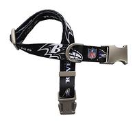 Littlearth NFL Baltimore Ravens NFL Pet Collar | Durable All Metal Collar | Durable Pet Collar, Team Colour, Small