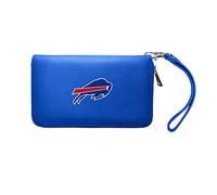 Littlearth NFL Buffalo Bills Zip Organizer Wallet, Team Color, 4” x 7.5" x 1”