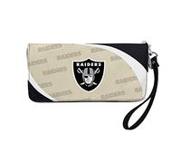 Littlearth NFL Oakland Raiders Curve Zip Organizer, Team Color, 8" x 4" x 1"