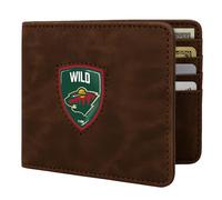 Littlearth NHL Minnesota Wild Shield Wallet in Brown Color