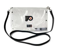 Littlearth NHL Philadelphia Flyers Clear Envelope Sports Purse with Strap