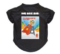 Littlearth Pet T-Shirt - Officially Licensed FIFA 2026 San Francisco Edition, Black, X-Small