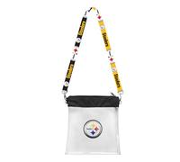 Littlearth Pittsburgh Steelers NFL Clear Satchelette with 3D Logo